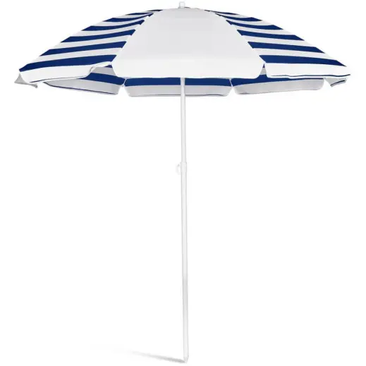 Serendipio Tanereef Stripe Beach Umbrella Navy Front